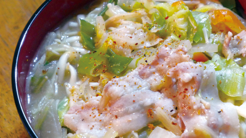 豚野菜うどん